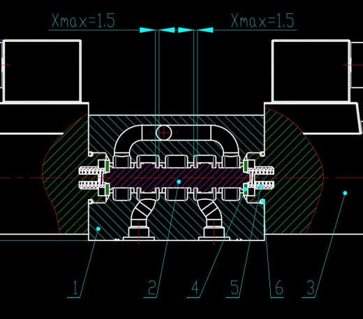 8通径三位四通电磁换向阀P型（SW+CAD+说明书）缩略图
